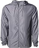 Global Blank Men’s Lightweight Windbreaker Winter Jacket Water Resistant Shell
