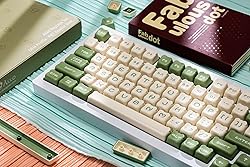 Akko Keycaps Set, Matcha Bear OEM Profile 122-Key