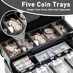 KYODOLED Locking Cash/Money Saving Organizer Box
