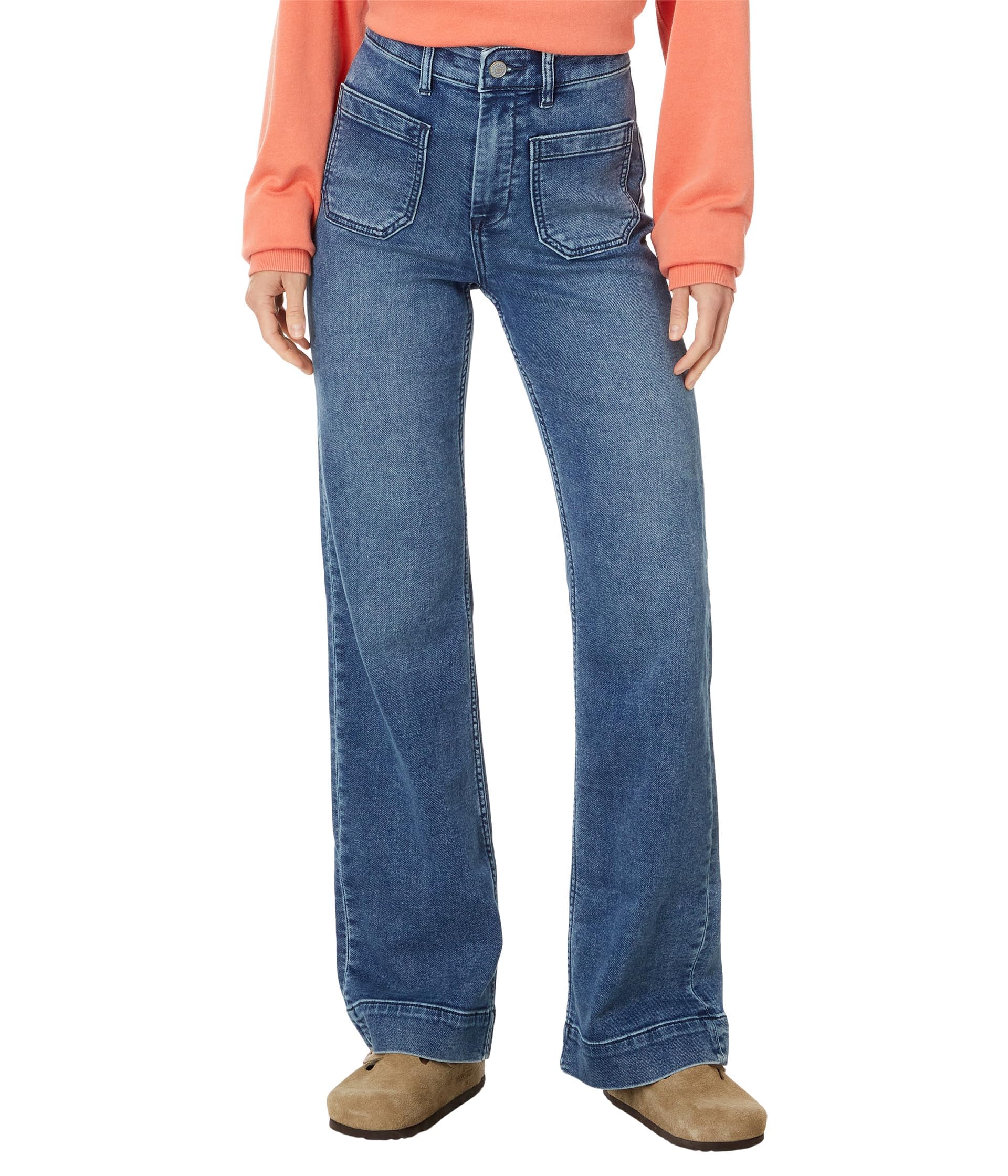 Photo 1 of Faherty Women's Stretch Terry Patch Pocket Pants, Riverton