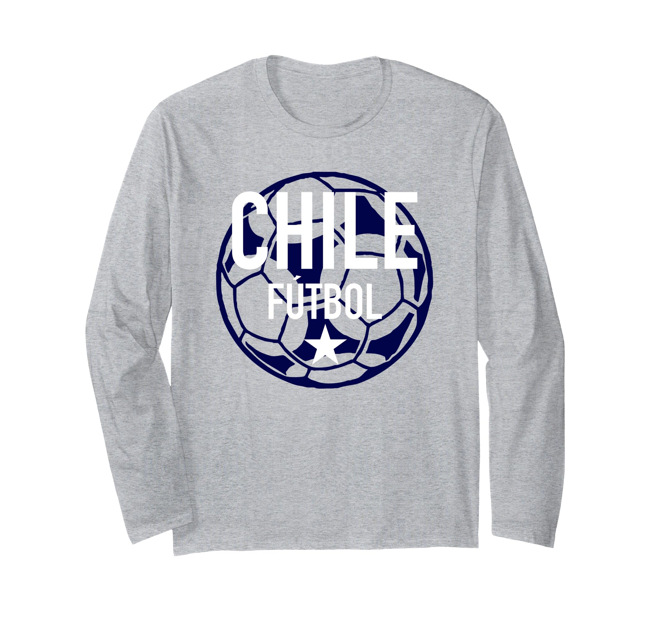 Chile Futbol Soccer Ball Long Sleeve T-Shirt