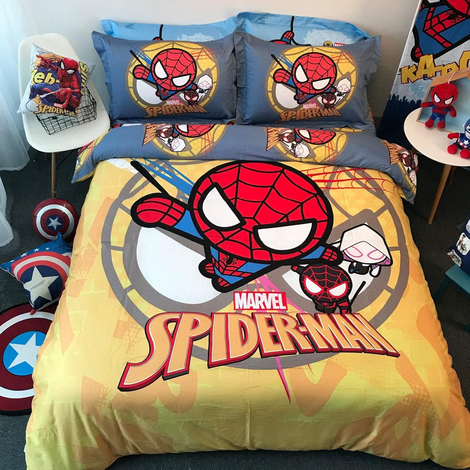 spiderman bedding set full
