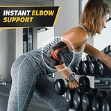 CAMBIVO Elbow Support 2 Pack with Gel Pad and Dual Stabilizers view 4