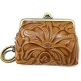 Patricia Nash Tooled Leather Borse Coin Purse, Biscuit