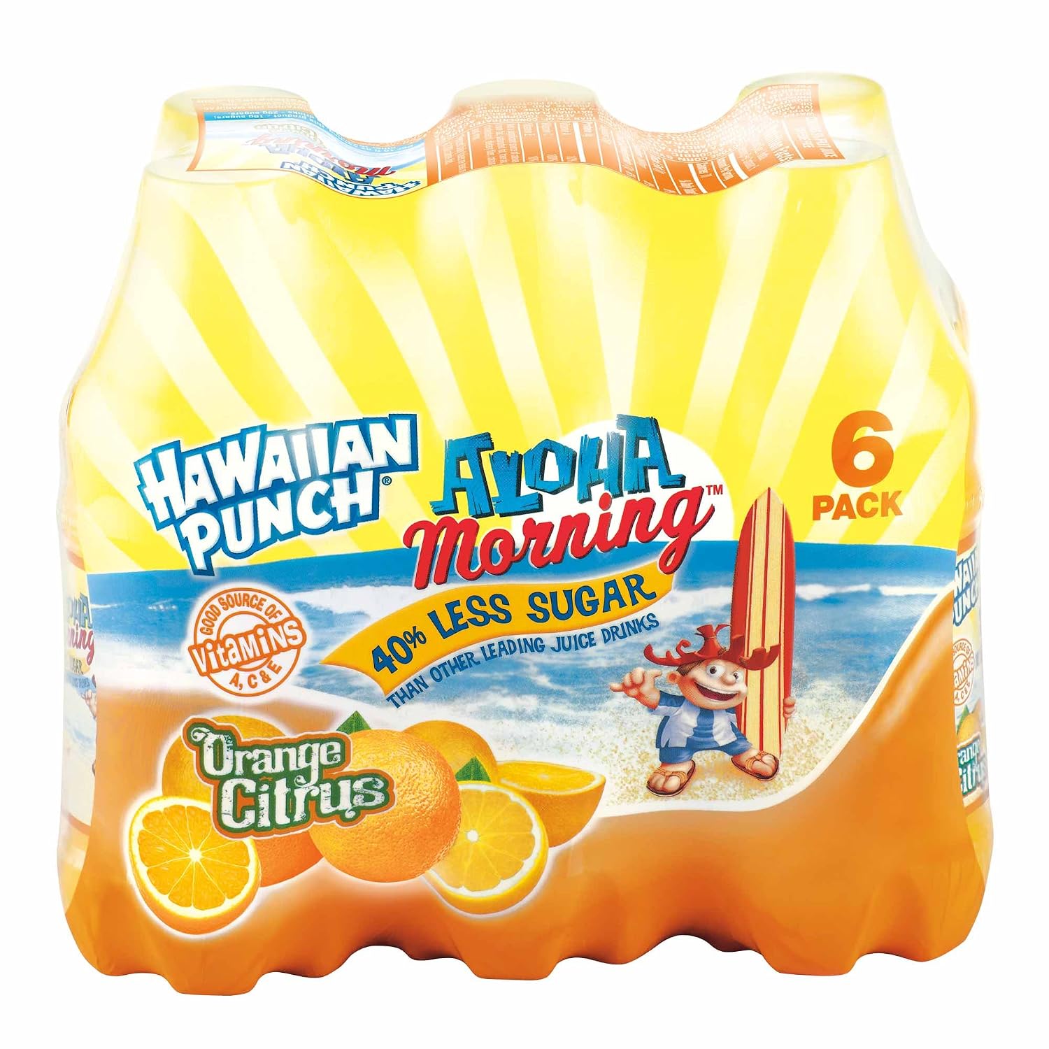 Hawaiian punch haw punch aloha morning Orange citrus 10oz 6pk - pet btls (hicone) (014800001228)