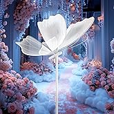 DENGALA Butterfly Floor Lamp - 6000K LED Butterfly Light - Creative Wedding Decorations - Hanging Ceiling Light - White