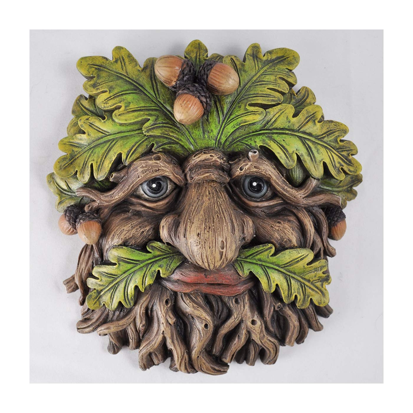 Fiesta Studios Tree Ent Face Wall Plaque TRUNKCORN Large Garden, Greenman Decorative Gift Decor. 16cm