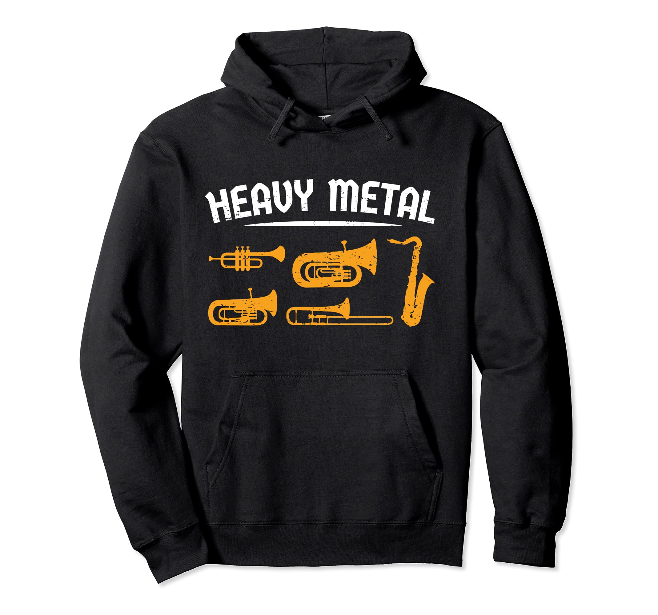 Funny Marching Band Brass Player Trumpet Trombone Bass Tuba Pullover Hoodie