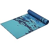 Gaiam Yoga Mat - Premium 6mm Print Reversible Extra Thick Non Slip Exercise &amp; Fitness Mat for All Types of Yoga, Pilates &amp; Floor Workouts (68" x 24" x 6mm Thick)