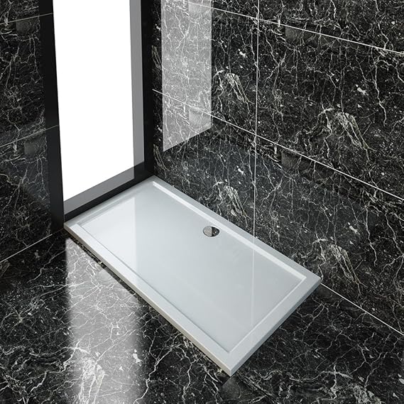 Rectangular 1500 x 800 x 45 mm Shower Tray for Shower Enclosure Cubicle