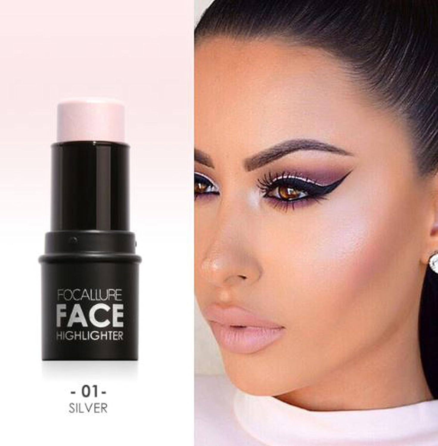 use of bronzer and highlighter