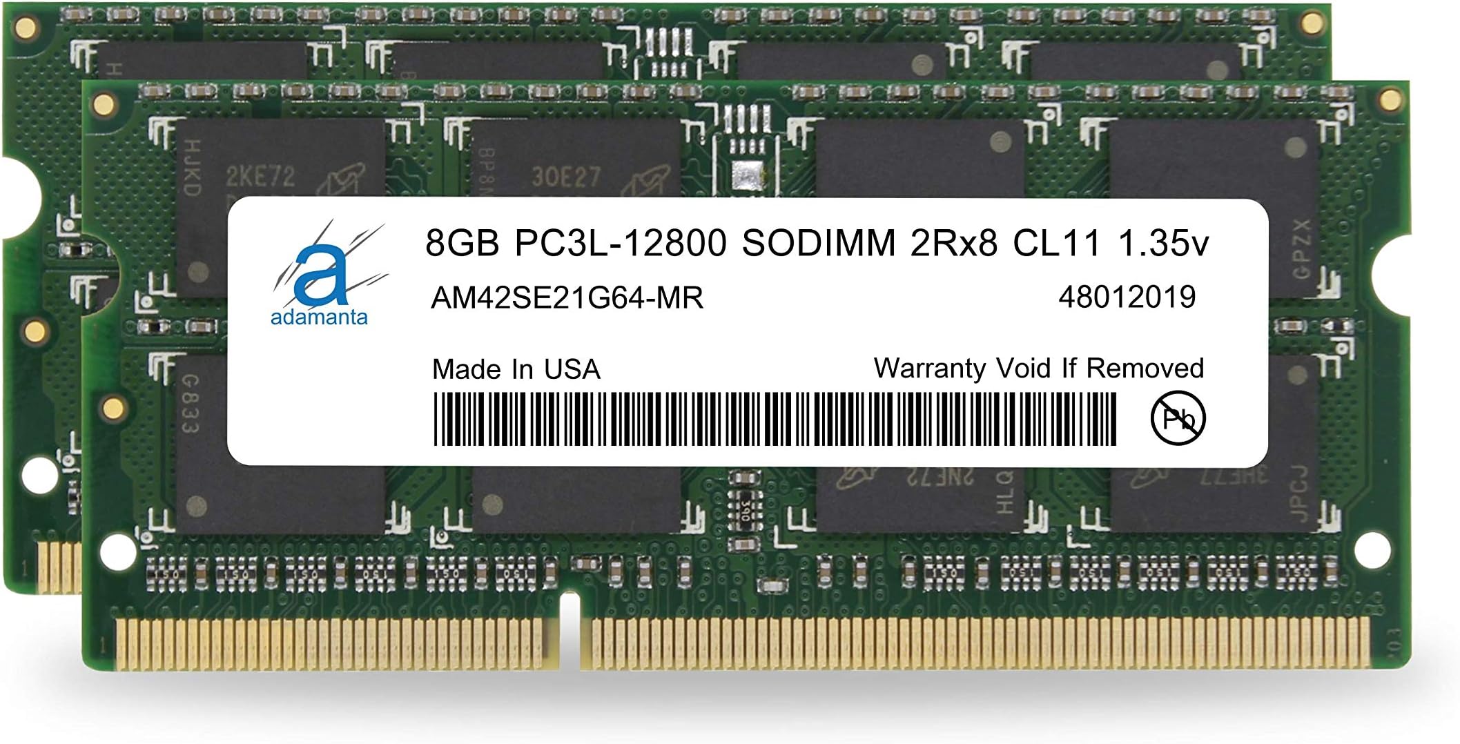 Adamanta16GB (2x8GB) Memory Upgrade for Lenovo B40-30 All-in-One Desktop DDR3L 1600Mhz PC3L-12800 SODIMM 2Rx8 CL11 1.35v Notebook RAM