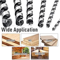 NICAVKIT 6Pcs 12-Inch Long Auger Drill Bit Set for