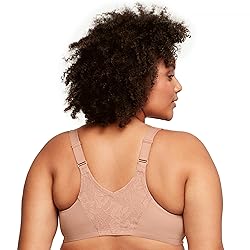 Glamorise Full Figure Plus Size Lacey T-Back