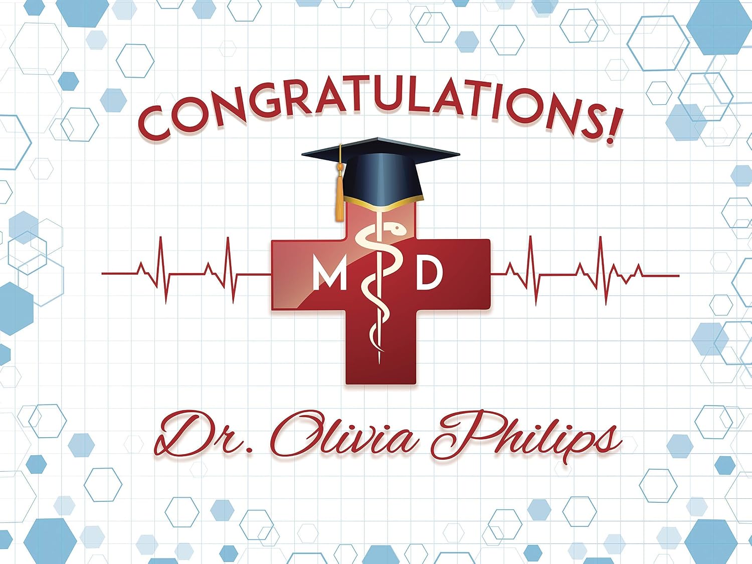 Amazon Com Doctor Graduation Banner Congratulations Doctor
