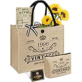 YeohJoy 30th Birthday Gifts for Women Reusable Grocery Bag, Unique 30 Years Old Gifts for Wife Daughter Friends Sister Her, Vintage 1996 Bag & Cosmetic Bag & Back in 1996 Poster