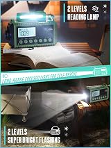 ROCAM Wind Up Radio AM/FM/SW 12000mAh Solar SOS Torch IPX6 Portable view 5