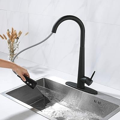 Buy Amazing Force Matte Black Kitchen Faucet Pull Down Kitchen Faucets Stainless Steel Kitchen Faucet With Pull Down Sprayer Modern Single Handle Kitchen Faucet Mixer Tap Online In Vietnam B08bzjhnhr