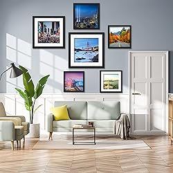 POUYCIW 16x16 inch Wood Picture Frame for Wall