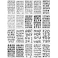 20 Pieces Letter Stencils Reusable Letter Stencils for Painting on Wood, Plastic Alphabet Numbers Stencils, Letter Stencil Template for Notebook, Journal, Scrapbook Decorations (20 Letter)