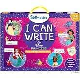 Skillmatics I Can Write &ndash; Disney Princess, Preschool Learning Activity Toy | Reusable Educational Write and Wipe Mats, Handwriting Aids, Screen-Free, Gift for Toddlers &amp; Preschoolers Ages 3, 4, 5, 6