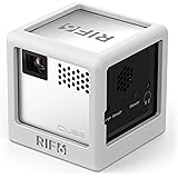RIF6 Silicone Electronics Case for Cube Mobile Projector or Mini Wireless Speaker - Slim, Flexible, Protective and Travel-Friendly - includes Metal Thread for use with Tripod (White)