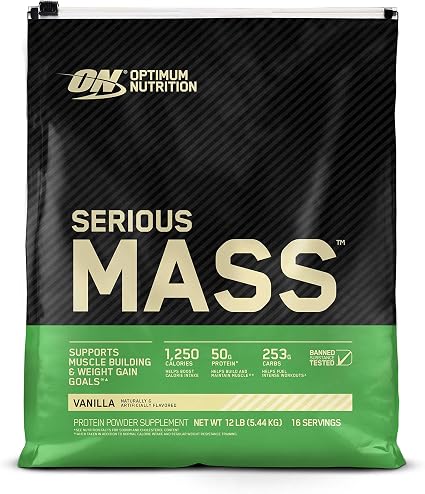 On serious mass vanilla (no sugar added) 12lb (748927023824)