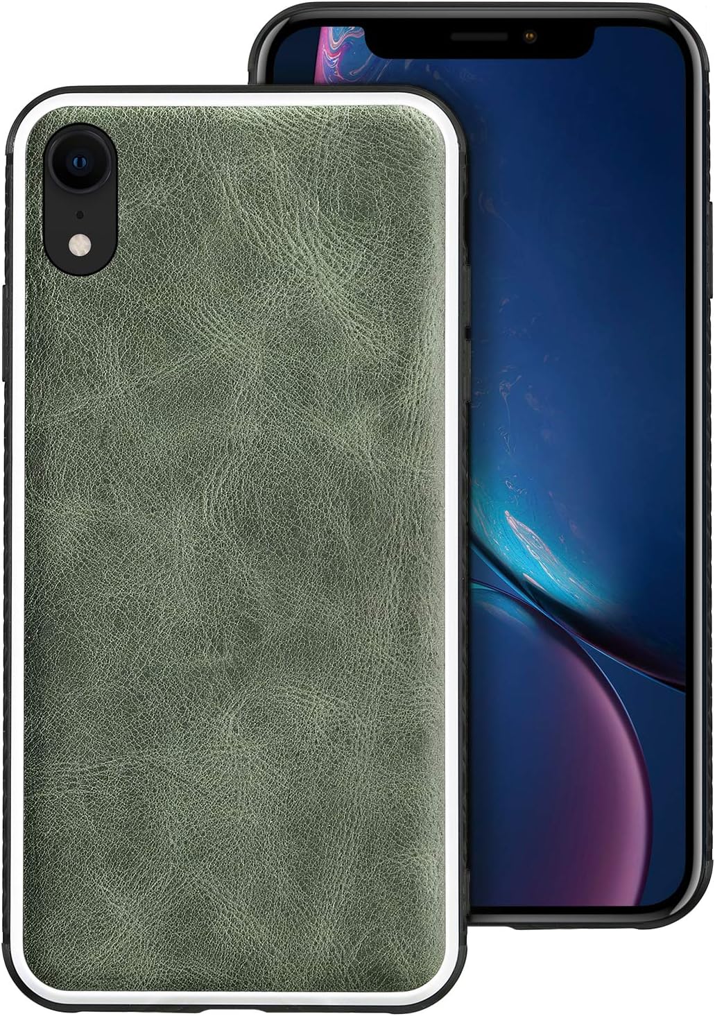 EasyAcc Hülle für iPhone XR, Echtes Leder Amazon.de Elektronik