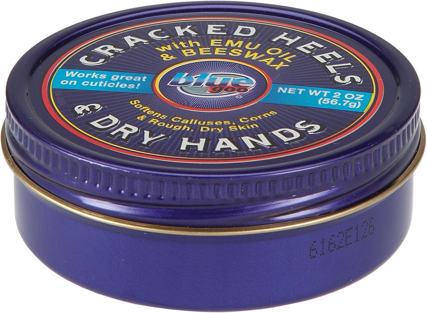 BLUE GOO Cracked Heels & Dry Hands Skin Softener for Dry Feet, Hands, Hydrating and Smoothing, Moisturizer, Dryness Relief, 2 Ounce, Made with 100% Pure EMU Oil: Health & Personal Care