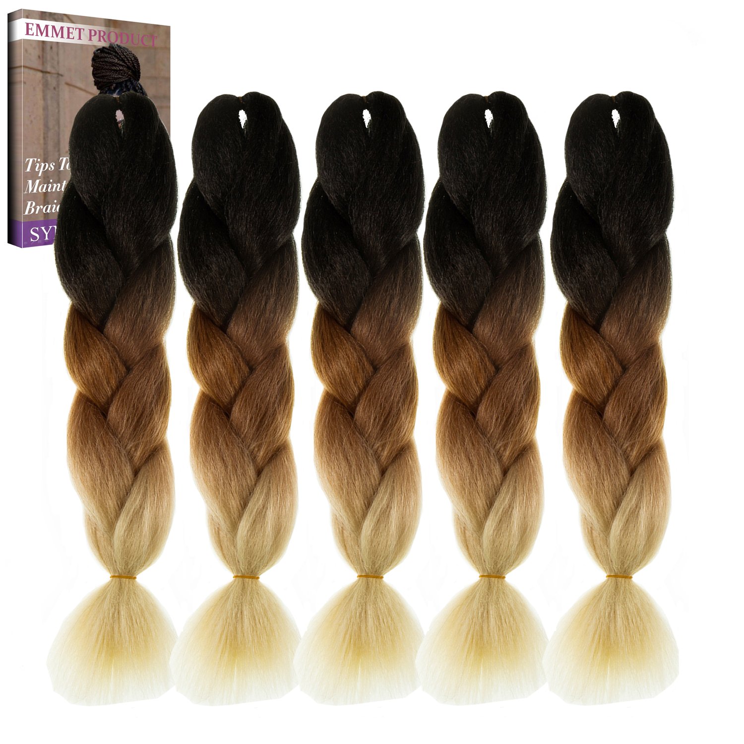 Amazon Com Emmet Jumbo Braiding Hair 100g Pc 24 Long Kanekalon