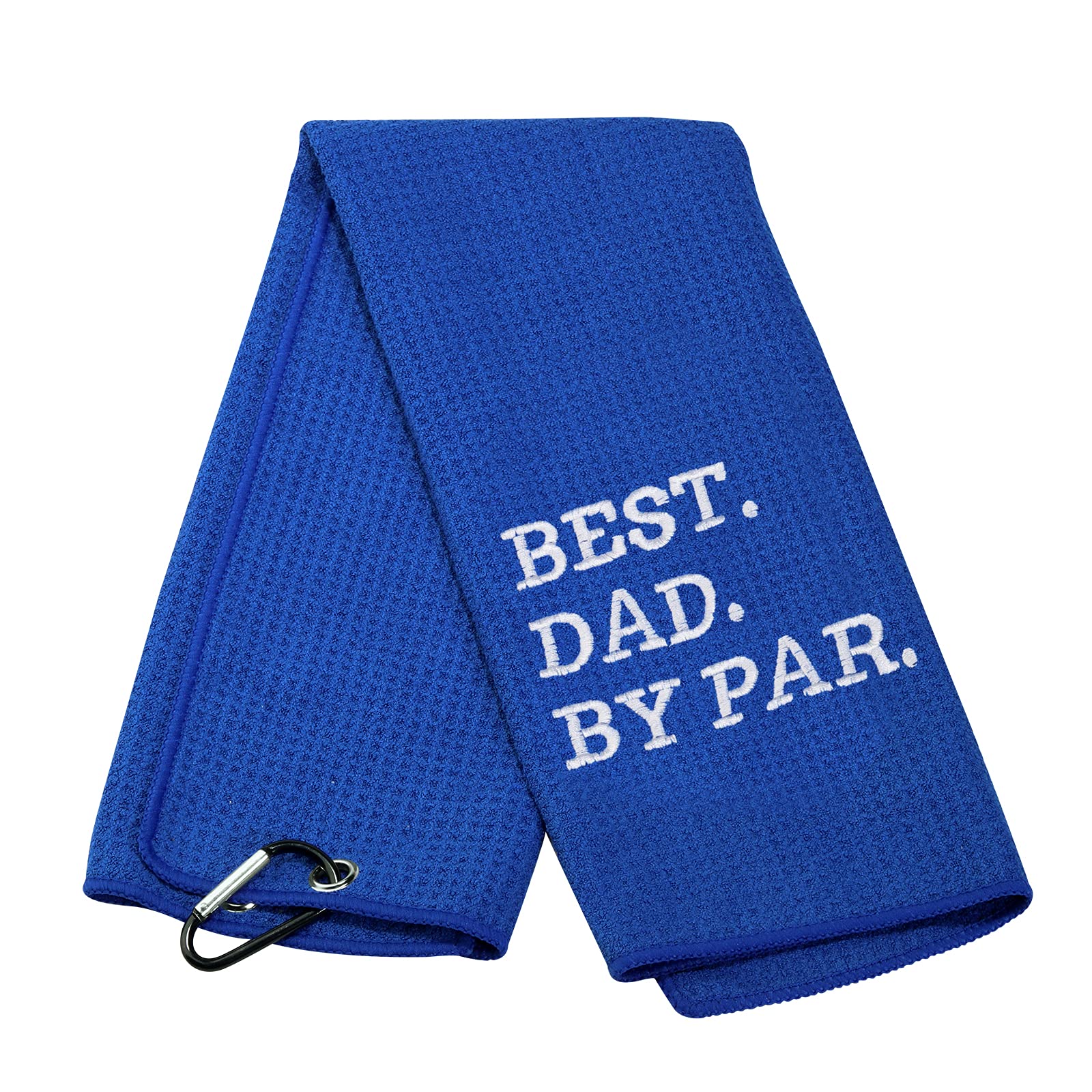 Dad Golf Towel Embroidered Golf Towel Gift Golf Golf Towel Gift Papa Golf Towel (Best Dad Blue)