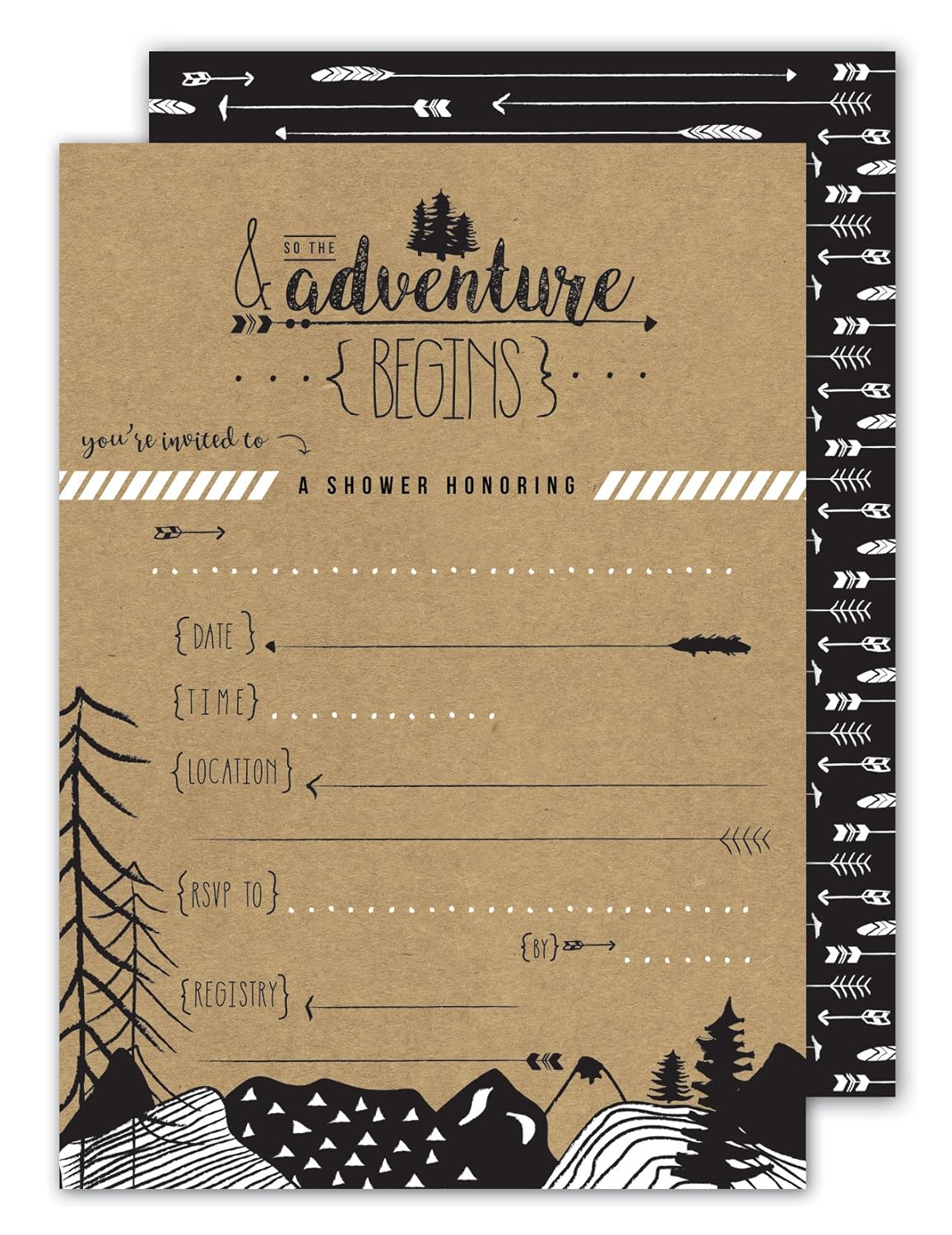 Amazon Com Adventure Baby Shower Invitations Adventure Bridal Amazon Com Adventure Baby Shower Invitations Adventure Bridal