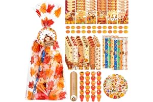 Lebsitey 218 PCS Thanksgiving Party Favors, Thanksgiving School Stationery Gift set for Fall Goodie Bag Stuffers with Pencil Ruler Eraser Sticker Stampers, Pencils for Kids School Supplies