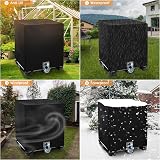 Dokon 1000L IBC Tank Cover Waterproof Heavy Duty Oxford 120x100x116cm Black view 3