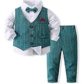 Boys Formal Suits Gentleman Tuxedo Outfit Boys' Blazer Shirt and Pants Wedding Birthday Party Suit
