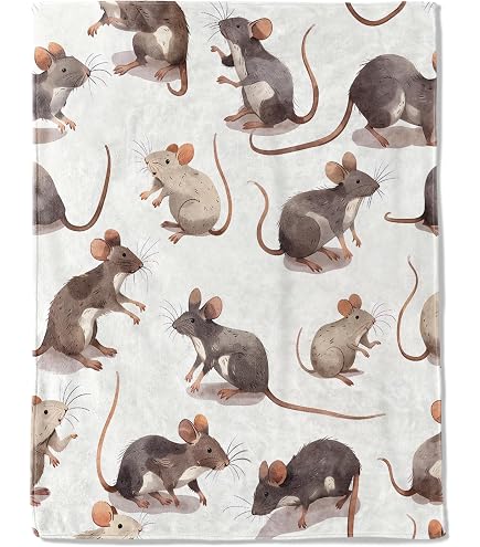 Amazon.com: cromcu Rat Blanket for Kids and Adults, Flannel Mice