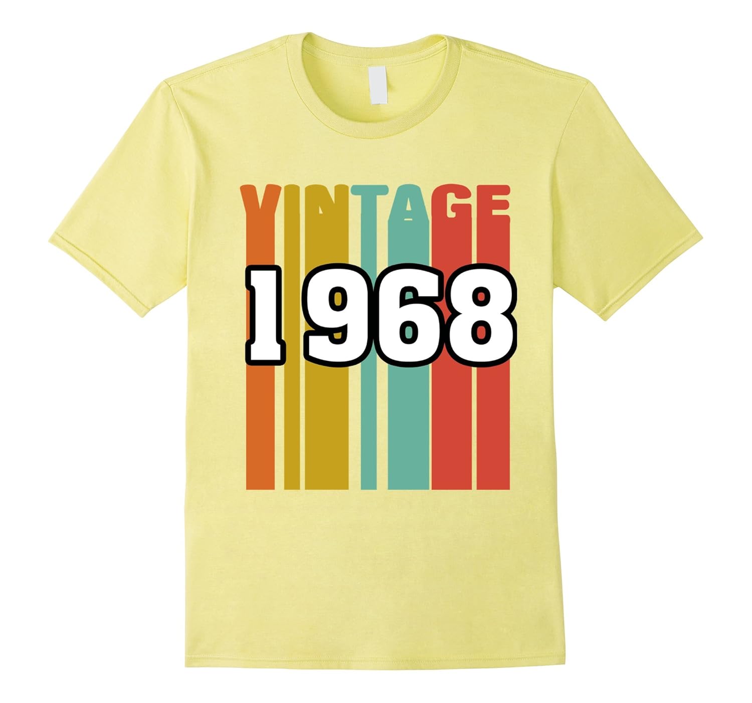 Retro Vintage 1968 T-Shirt 49 yrs old Bday 49th Birthday Tee-T-Shirt ...