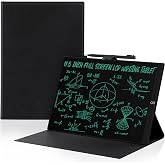 LCD Writing Tablet for Adults: 11.5 inch Full Screen with PU Leather Case | Drawing Tablet Reusable Erasable Digital Notepad with Hall Switch and Tablet Case for Gift Birthday