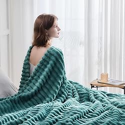 NEWCOSPLAY Super Soft Throw Blanket Light Teal
