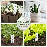 KINGLAKE 100Pcs White Plastic Plant Labels & Markers 10x2cm Waterproof view 5