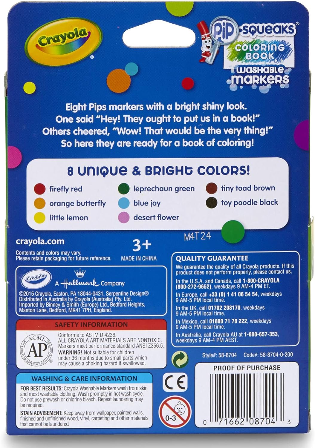 Crayola Pip-Squeaks Washable Markers (58-8704): Toys & Games