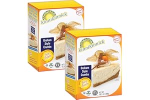 Kinnikinnick - Graham Style Crumbs - Gluten Free, Allergy Friendly Vegan Graham Cracker Crumbs - 10.5 oz. Boxes - 2 Pack