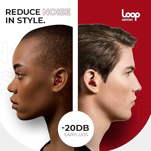 Loop Earplugs for Noise Reduction (2 Ear Plugs) High Fidelity Ear