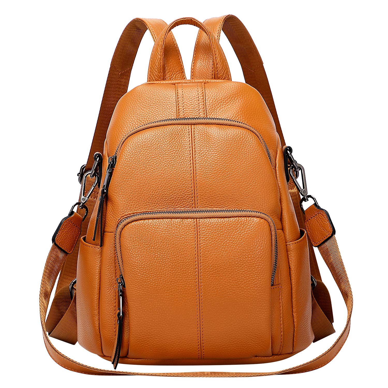 Soft Leather Backpack Purse For Women Anti-theft Backpacks Versatile Shoulder Bag Medium