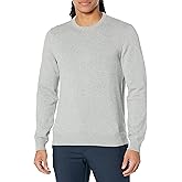 Amazon Essentials Men's Long-Sleeve Crewneck Sweater, 100% Cotton, Big & Tall Options Available