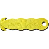 Klever Innovations KCJ-1Y Safety Cutter, Advanced Plastic Polymers, 4-5/8&rdquo;, Yellow (Pack of 10)