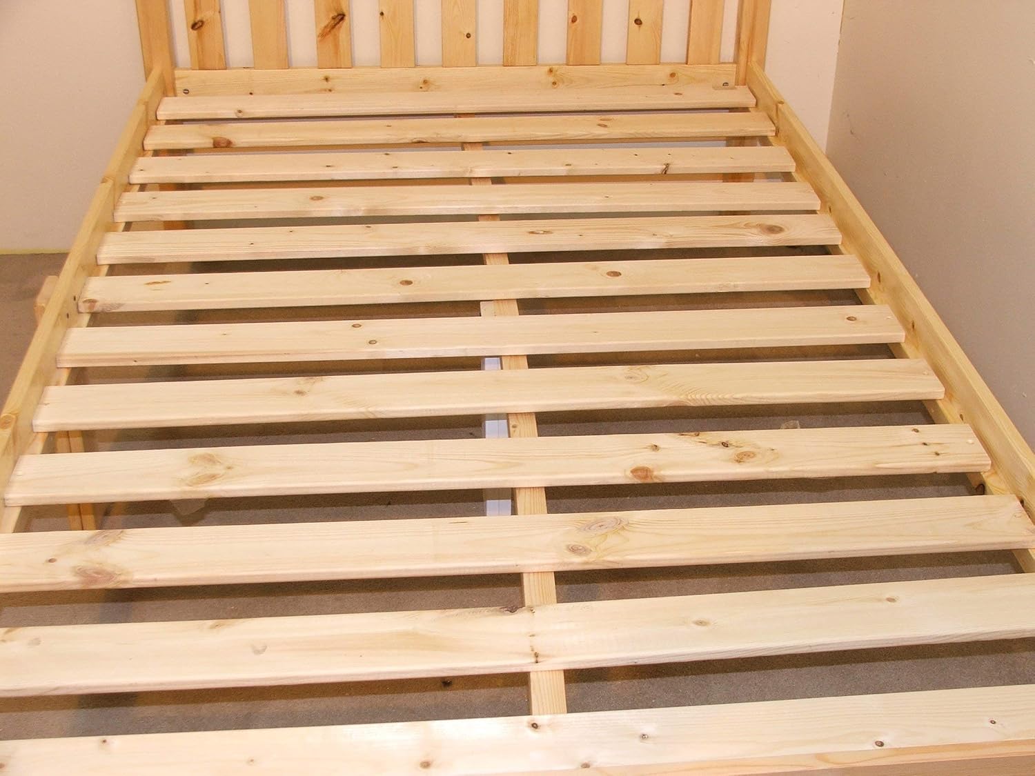 STRICTLY BEDS&BUNKS Zues Pine Bed Frame, 4ft Double, Beige, 4ft Small Double - Image 4