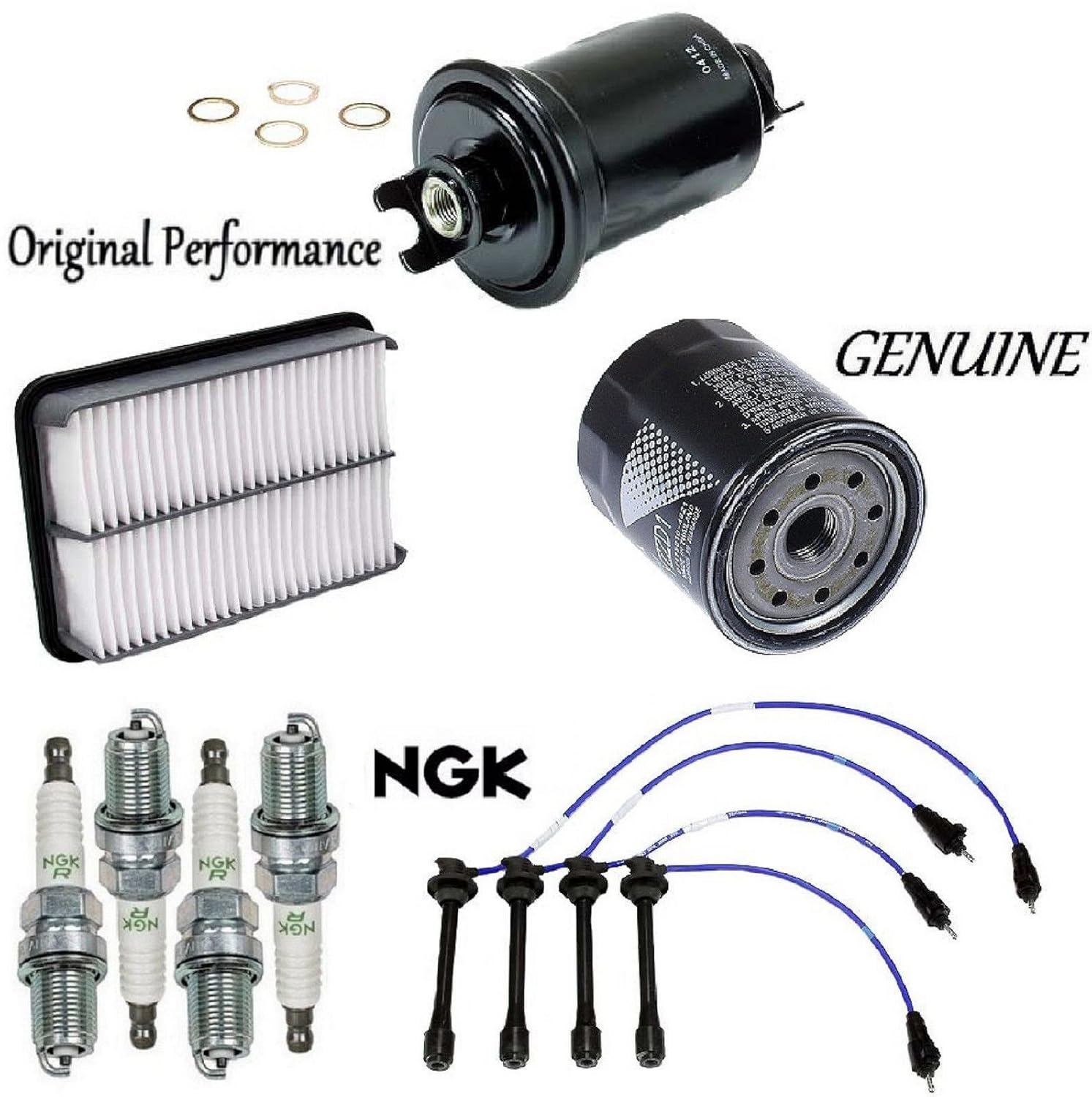 Amazon.com: Tune Up Kit Wires Plugs Air Oil Fuel Filters for Toyota 4Runner  L4; 2.7L 1997-2000: Automotive