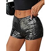 OLYCN Cheetah Print Micro Shorts Leopard Y2k Sequin Mini Rave Outfits Sexy Hot Pants