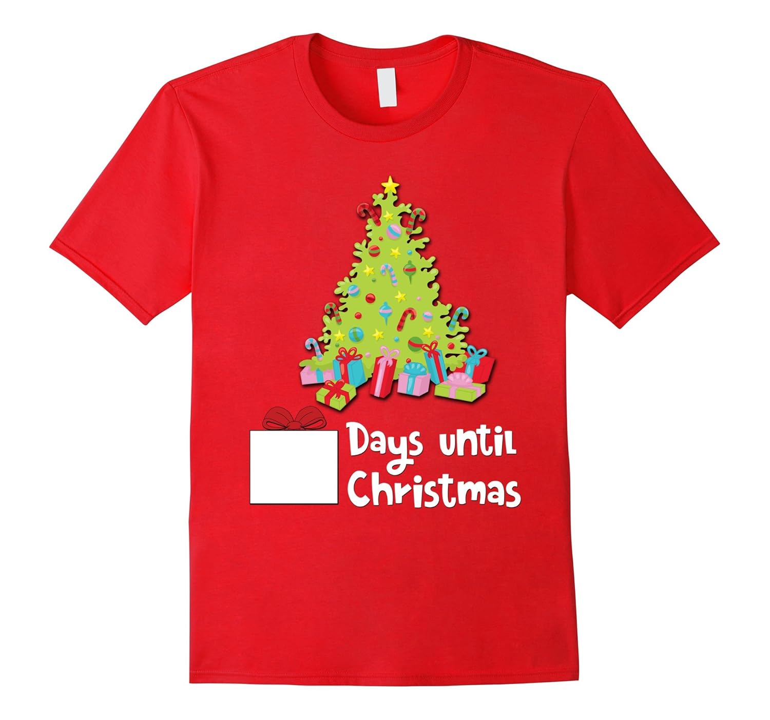 Days Until Christmas T-Shirt for Kids/Adults-Rose